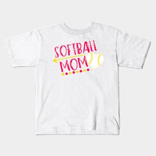 Softball Mom Kids T-Shirt